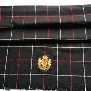 Lauren, Ralph Lauren black checkered extra large women scarf
